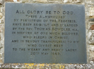 Almshouses Plaque